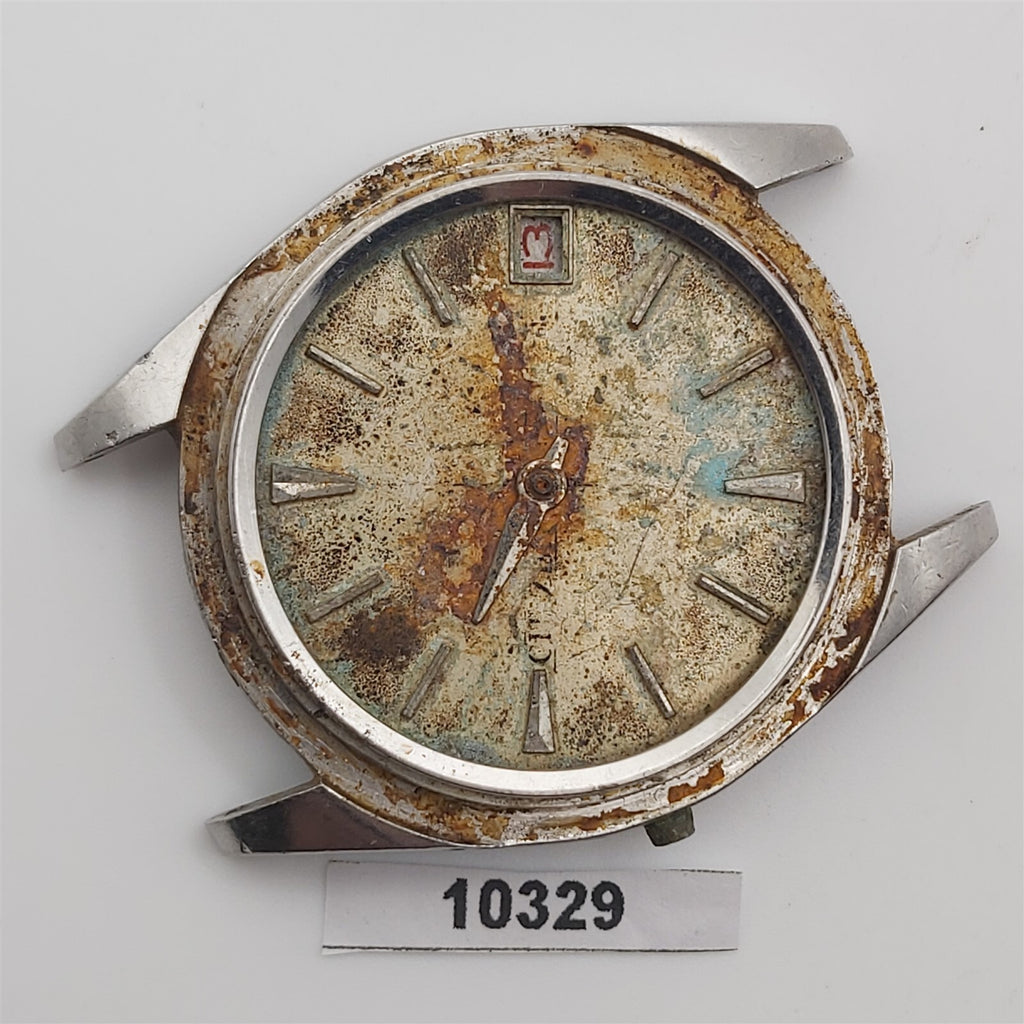 PROJECT TO FIX CITIZEN MANUAL WIND ROUND THICK LUGS DATE WATCH 10329