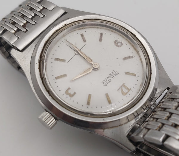 PROJECT TO FIX BULOVA ARABIC DIAL STEEL MIDSIZE MANUAL WIND WATCH BVT010094