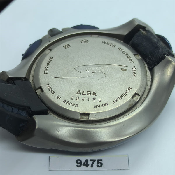 PROJECT TO FIX ALBA 7T92 0AZ0 TITANIUM MENS CHRONOGRAPH DATE WATCH EU SHIP 9475