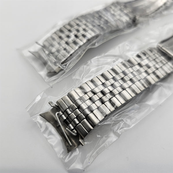 NEW LOT OF 2 SEIKO JUBILEE SS BRACELET 20mm 7S26 0030 SKX013 WATCH FOLDED TYPE A