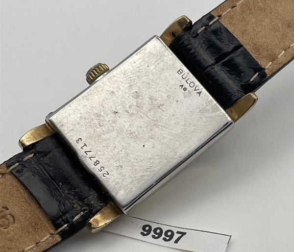 PROJECT TO FIX BULOVA ARABIC DIAL GOLD PLATE MIDSIZE 17j MANUAL WIND WATCH 9997