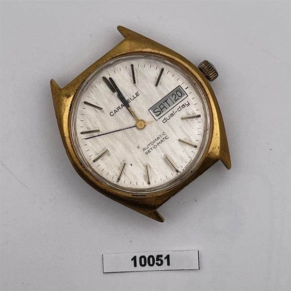 PROJECT TO FIX BULOVA CARAVELLE DAY DATE AUTOMATIC MENS GOLD WATCH BVT10051