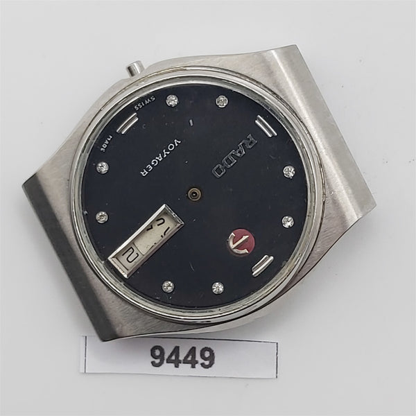 PROJECT TO FIX RADO VOYAGER SS HOODED LUGS DAY DATE EU SHIP UNISEX WATCH 9949