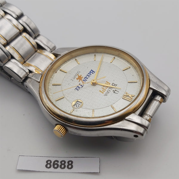 PROJECT TO FIX BULOVA MENS GOLD PLATE SS AWARD QUARTZ WATCH EU SHIP 8688