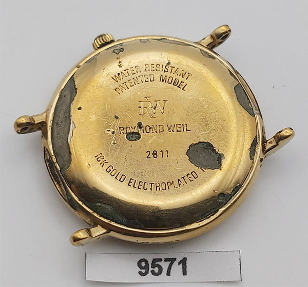 PROJECT TO FIX RAYMOND WEIL GOLD PLATE MENS AUTOMATIC WIND WATCH 9571