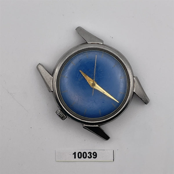 PROJECT FIX HAMPDEN WATCH CO. ROUND SS MANUAL WIND BOYSIZE EU SHIP WATCH 10039