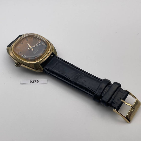 PROJECT TO FIX CARDINAL GRADUATED DIAL GOLD MANUAL WIND CUSHION MENS WATCH 9279