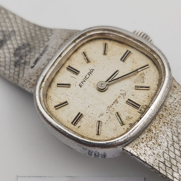 PROJECT TO FIX ENICAR STEEL MESH BAND LADIES EU SHIP MANUAL WIND WATCH 10864