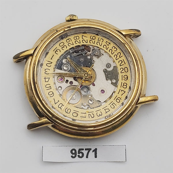 PROJECT TO FIX RAYMOND WEIL GOLD PLATE MENS AUTOMATIC WIND WATCH 9571