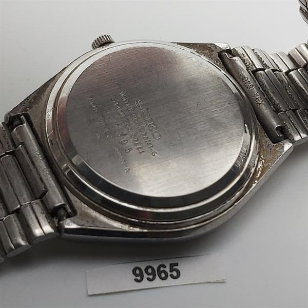 PROJECT TO FIX SEIKO TYPE II 7546 810A QUARTZ SS DAY DATE MENS WATCH 9965