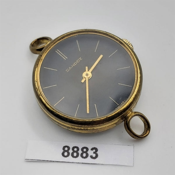PROJECT TO FIX SANDOZ ROUND MANUAL WIND LADIES WATCH EU SHIP 8883
