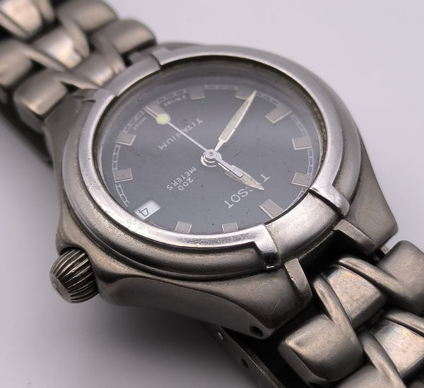 PROJECT TO FIX TISSOT TITANIUM LADIES QUARTZ DATE WATCH EU SHIP 8868