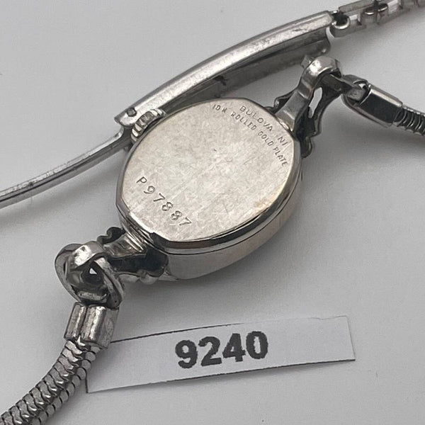 PROJECT TO FIX BULOVA LADIES ARABIC COCKTAIL PETITE MANUAL SS WATCH EU SHIP 9240