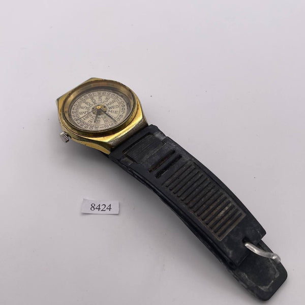 PROJECT TO FIX BULOVA GOLD DAY DATE CUSHION AUTO MENS 8D24 EU SHIP WATCH