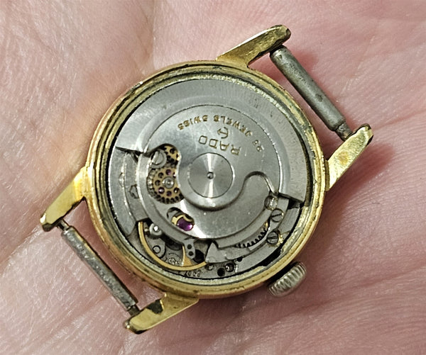 PROJECT TO FIX RADO LADIES GOLDEN HORSE AUTOMATIC GOLD PLATE WATCH EU SHIP 9797