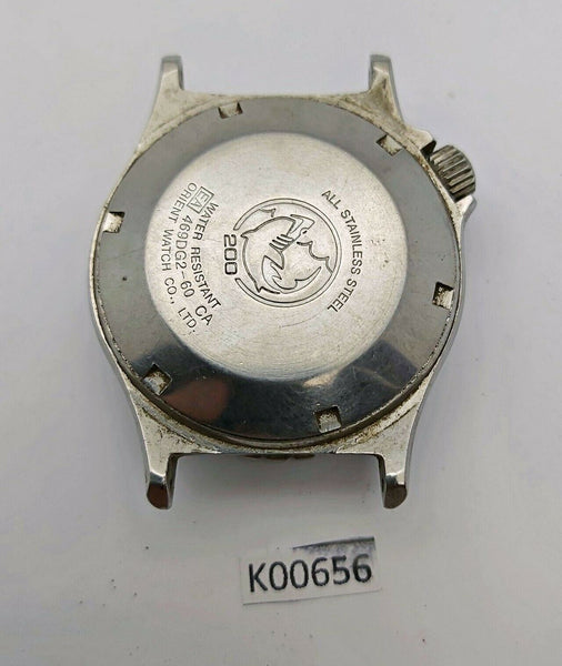 USED ORIENT 469DG2-60 CA BEZEL GLASS MIDCASE CROWN COVER KIT DIVER WATCH K00656