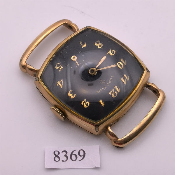 PROJECT TO FIX LORD ELGIN GOLD PLATE ARABIC SUBDIAL MIDSIZE MANUAL WIND WATCH