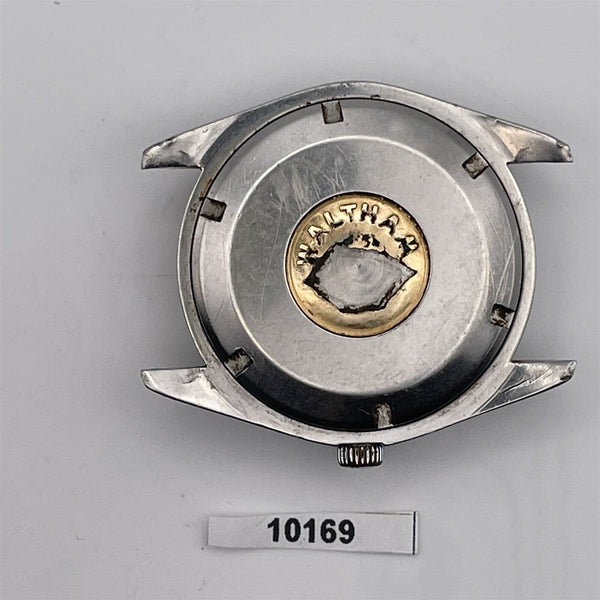 PROJECT FIX WALTHAM GOLDEN EAGLE ROUND SS THICK LUGS AUTO WIND DATE WATCH 10169