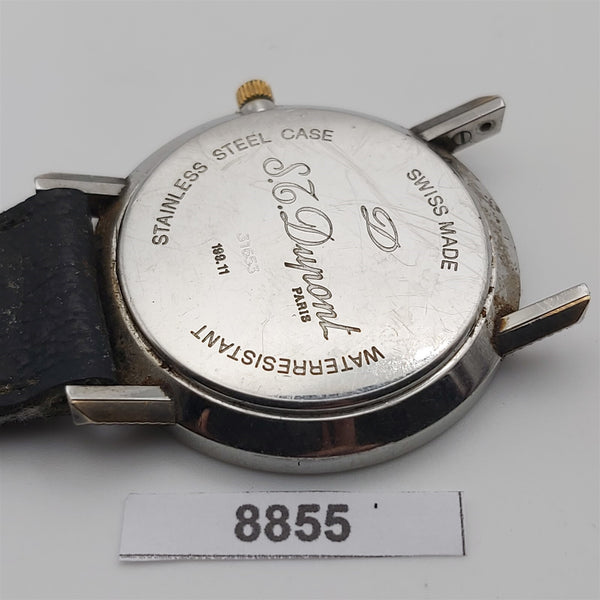 PROJECT TO FIX S.T. DUPONT ROMAN PYRAMID DIAL QUARTZ MENS ROUND SS WATCH 8855