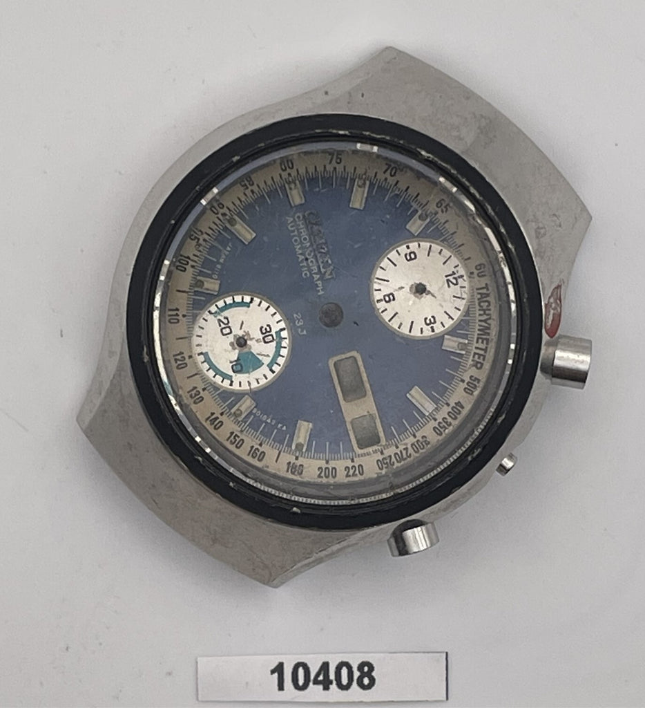 USED RARE VINTAGE CITIZEN CHRONOGRAPH 67-9038 DIAL SS CASE BEZEL COVER BVT010408