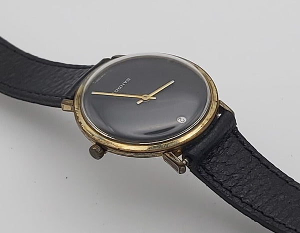 PROJECT TO FIX SANDOZ ROUND SHAPED 12 MARK DATE EU SHIP MENS MANUAL WATCH 9955