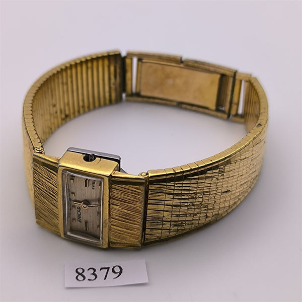 PROJECT TO FIX ENICAR TEXTURED CASE MANUAL WIND GOLD LADIES EU SHIP WATCH 8379