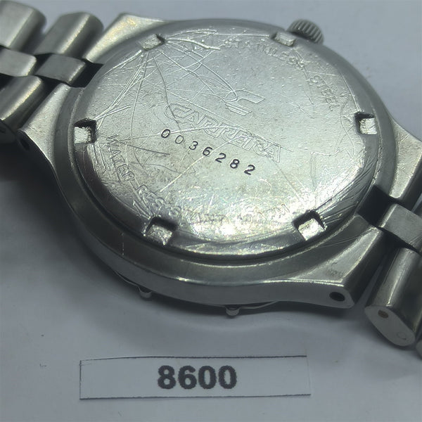 PROJECT TO FIX CARRERA MENS STEEL QUARTZ DATE WATCH EU SHIP WATCH 8600