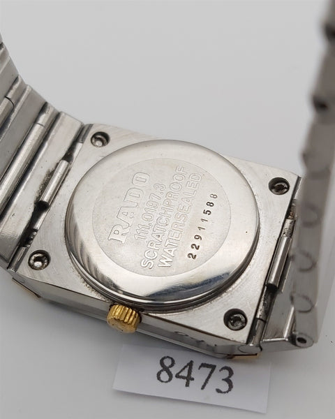 PROJECT TO FIX RADO DIASTAR ROMAN DIAL GOLD SS DATE EU SHIP LADIES WATCH 8473