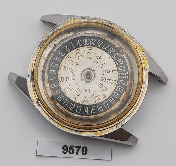 PROJECT TO FIX RADO ROUND AUTOMATIC DAY DATE THICK LUGS EU SHIP MENS WATCH 9570