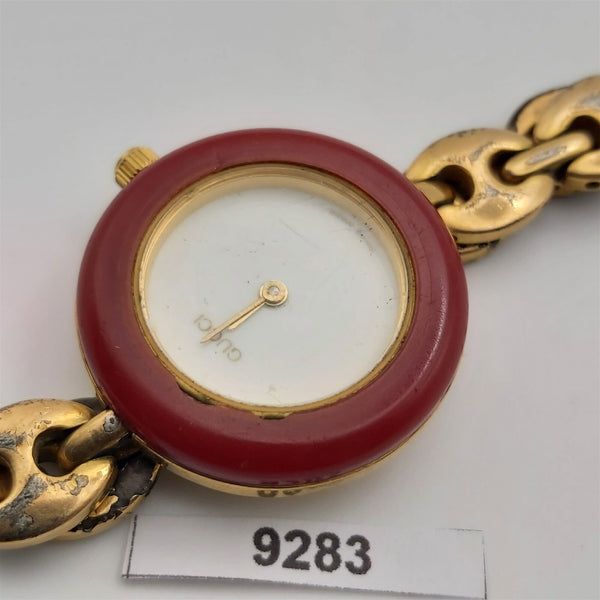 PROJECT TO FIX GUCCI LADIES RICE BEADS BAND GOLD PLATE WATCH EU SHIP WATCH 9283