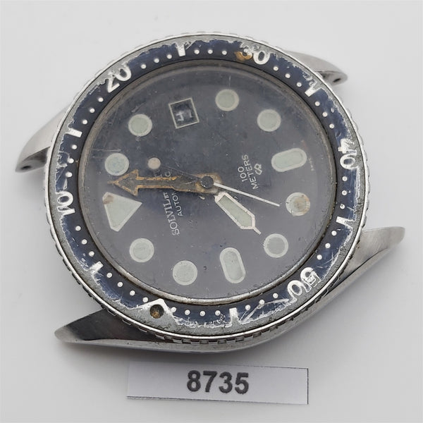 PROJECT TO FIX SOLVIL TITUS SS MENS AUTO DAY DATE DIVE WATCH EUROPE SHIP 8735
