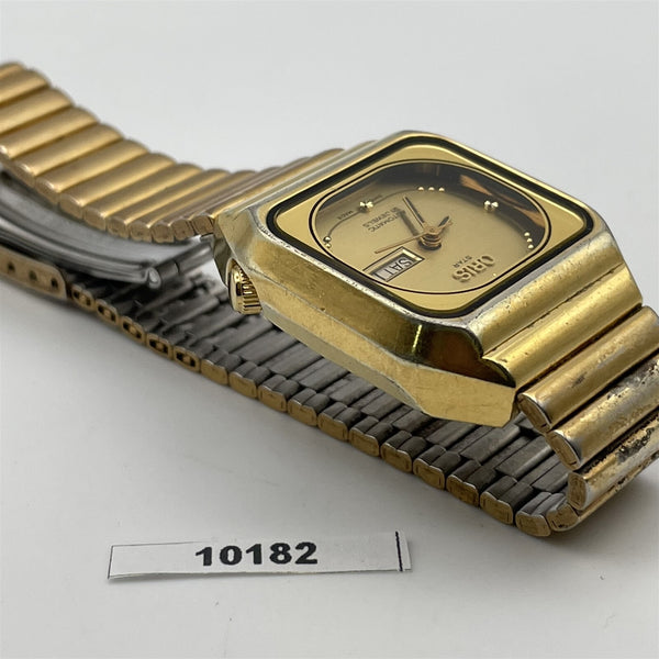 PROJECT TO FIX ORIS GOLD PLATE AUTOMATIC WIND LADIES DAY DATE WATCH BVT010182