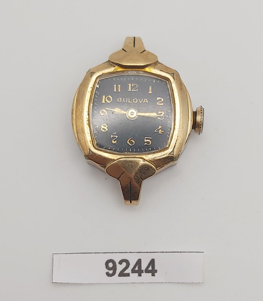 PROJECT TO FIX ART DECO BULOVA GOLD FILLED ARABIC LADIES MANUAL WIND WATCH 9244