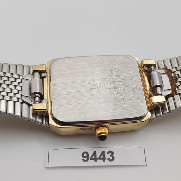 PROJECT TO FIX BULOVA QUARTZ LADIES GOLD PLATE DRESS WATCH EU SHIP 9443