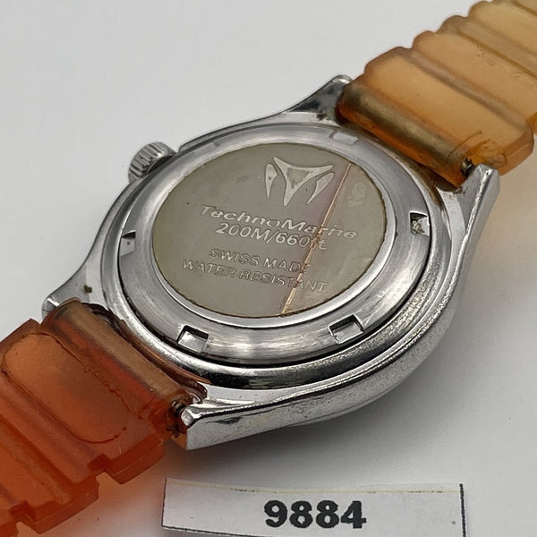 PROJECT TO FIX TECHNOMARINE SILVER DIAL PAVE DIAMOND LADIES WATCH BVT09884