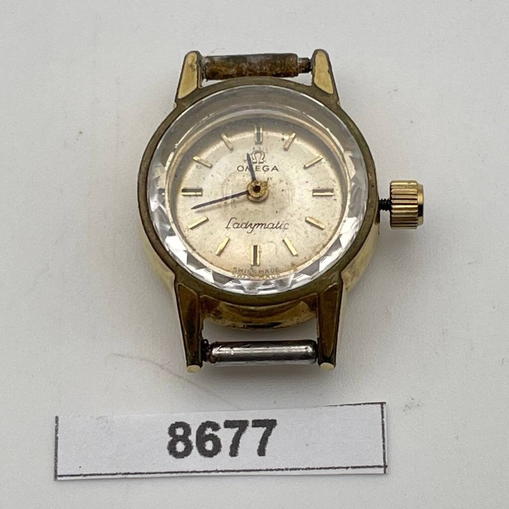 PROJECT TO FIX OMEGA LADYMATIC GOLD ROUND AUTOMATIC LADIES WATCH EU SHIP BV8677
