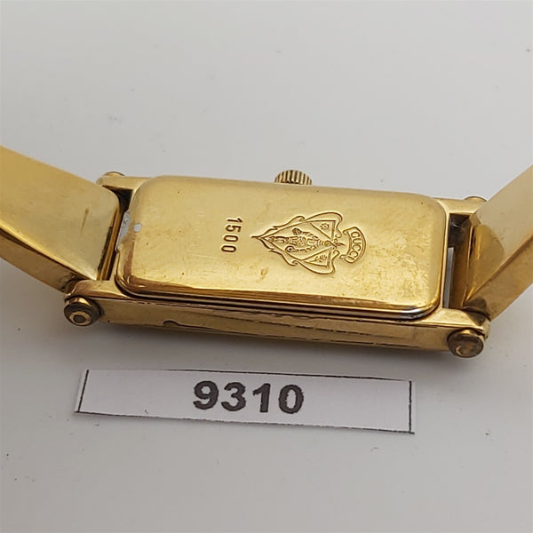 PROJECT TO FIX GUCCI LADIES BANGLE GOLD PLATE 1500 WATCH EU SHIP WATCH 9310