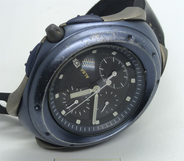 PROJECT TO FIX ALBA 7T92 0AZ0 TITANIUM MENS CHRONOGRAPH DATE WATCH EU SHIP 9475