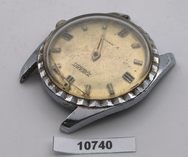 PROJECT TO FIX TUGARIS COIN RIMMED MANUAL ROUND EU SHIP MENS WATCH 10740
