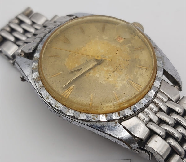 PROJECT TO FIX TUGARIS COIN RIMMED ROUND AUTOMATIC EU SHIP MENS WATCH 10088