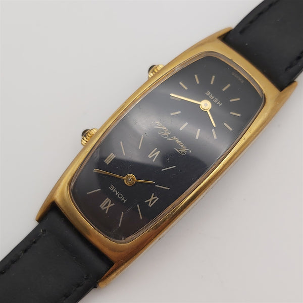 PROJECT TO FIX FRANK CALVE GOLD PLATE DUAL TIME TONNEAU LADIES MANUAL WATCH 8168