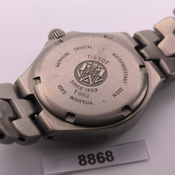 PROJECT TO FIX TISSOT TITANIUM LADIES QUARTZ DATE WATCH EU SHIP 8868