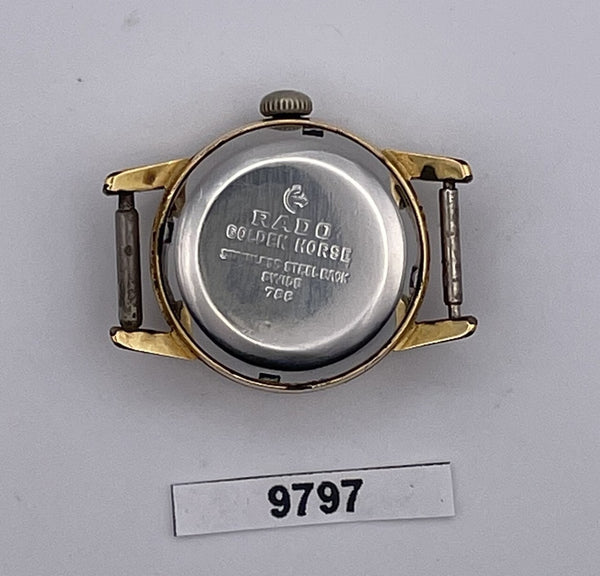 PROJECT TO FIX RADO LADIES GOLDEN HORSE AUTOMATIC GOLD PLATE WATCH EU SHIP 9797