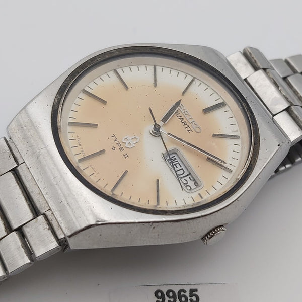 PROJECT TO FIX SEIKO TYPE II 7546 810A QUARTZ SS DAY DATE MENS WATCH 9965
