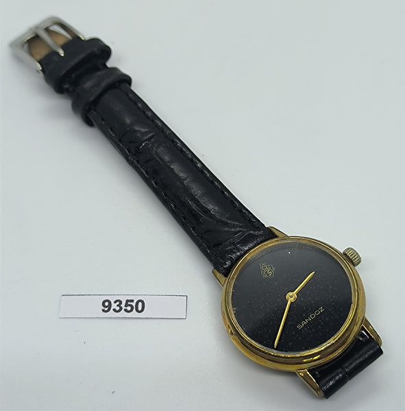PROJECT FIX SANDOZ ROUND GOLD PLATE MANUAL WIND LADIES EU SHIP WATCH