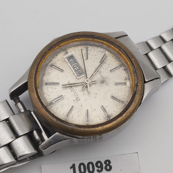 PROJECT TO FIX BULOVA LADIES ROUND DAY DATE AUTOMATIC WATCH EU SHIP 10098