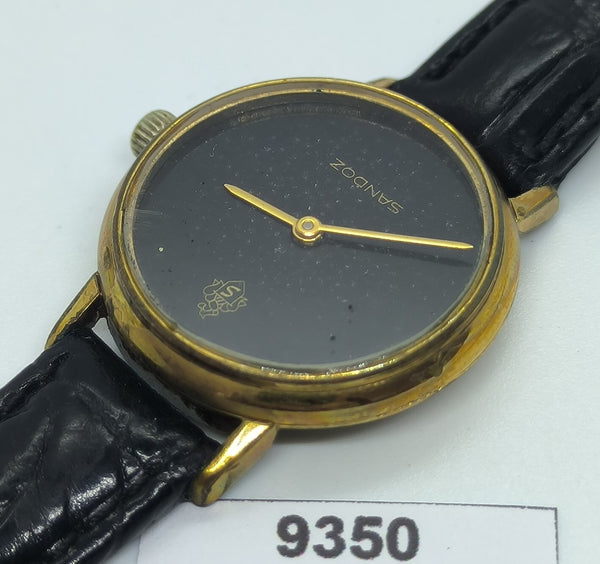 PROJECT FIX SANDOZ ROUND GOLD PLATE MANUAL WIND LADIES EU SHIP WATCH