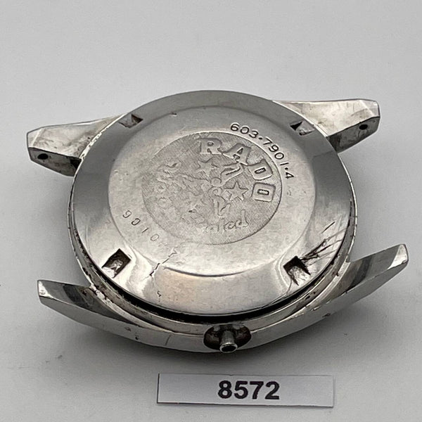 PROJECT TO FIX RADO SILVER GAZELLE SS ROUND THICK LUGS DAY DATE MENS WATCH 8572