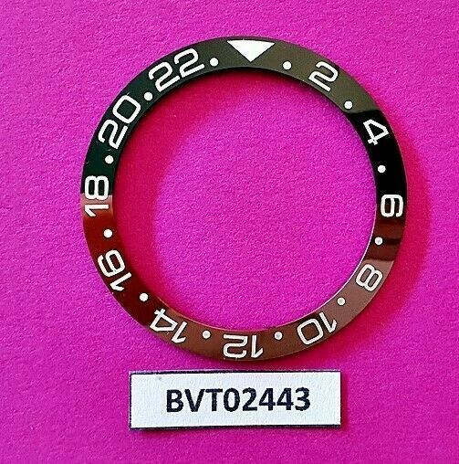 SEIKO BROWN BLACK GMT CERAMIC BEZEL SLANT INSERT SEA URCHIN SNZF17 WATCH BVT2443