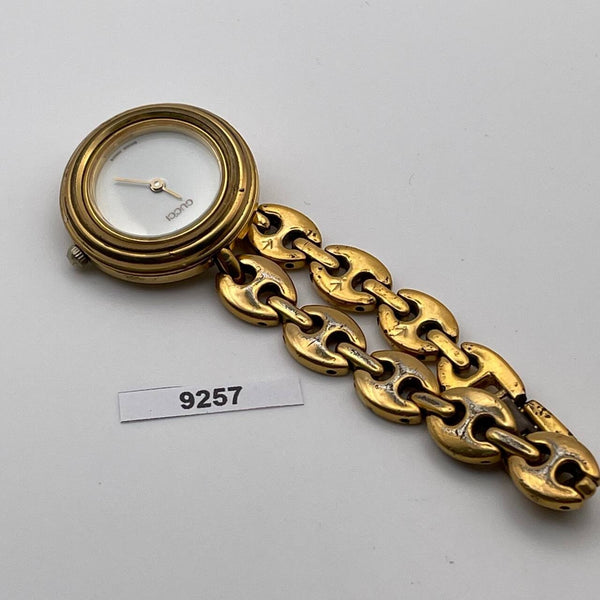 PROJECT TO FIX GUCCI LADIES RICE BEADS BAND GOLD PLATE WATCH EU SHIP WATCH 9257
